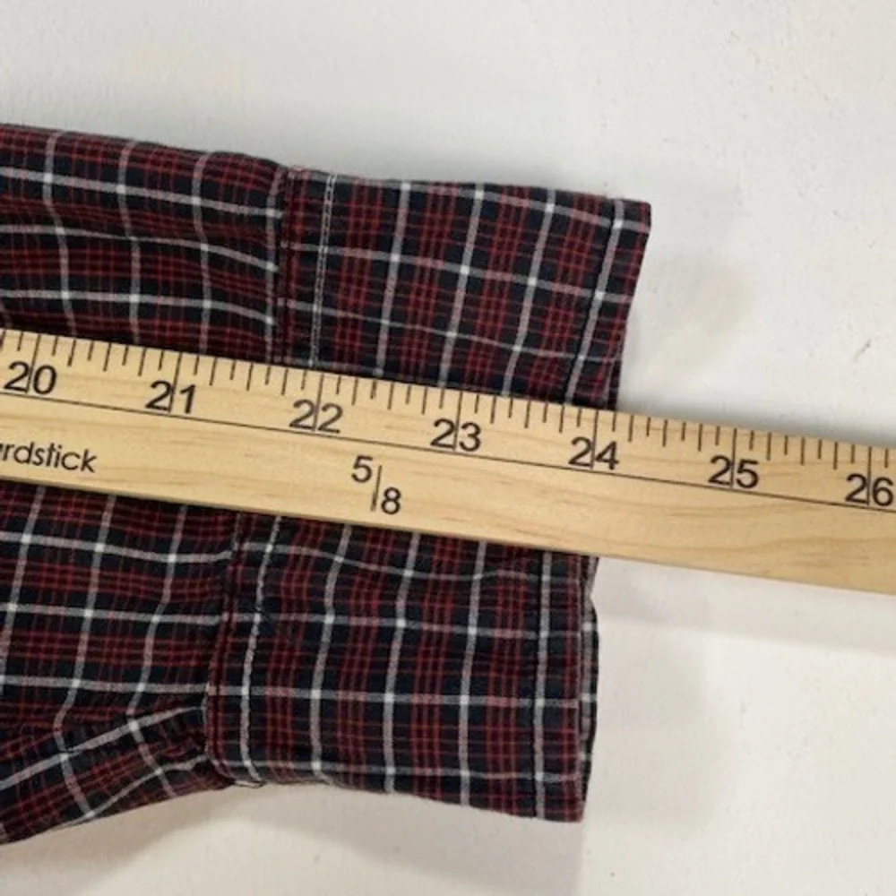 Ralph Lauren Jeans Company Plaid Button Down‎ Shirt Men's 2XL Cotton Long Sleeve